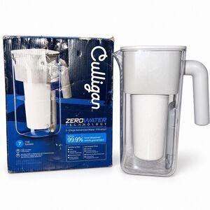 Culligan ZeroWater 7 Cup Water Filter Pitcher 5 Stage TDS Meter ZEROP07 Open Box